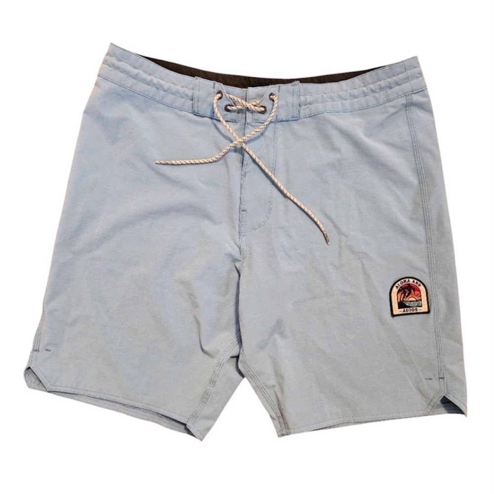 Vissla Aloha And Adios Blue Lightweight Board Shorts Trunks Mens Sz 33